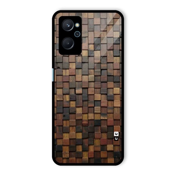 Blocks Of Wood Glass Back Case for Realme 9i