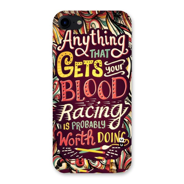 Blood Racing Back Case for iPhone SE 2020