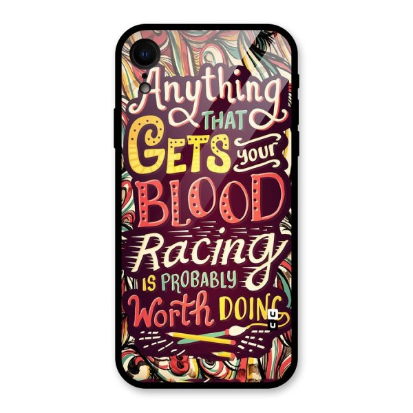 Blood Racing Glass Back Case for XR