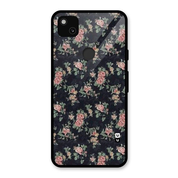 Bloom Black Glass Back Case for Google Pixel 4a