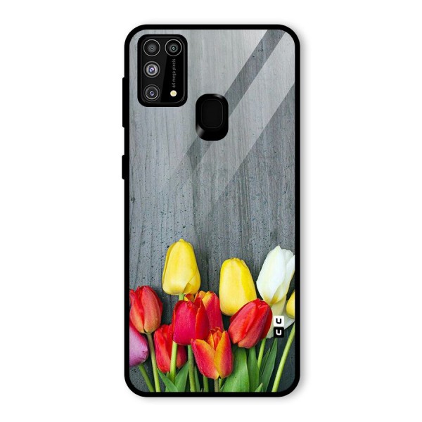 Bloom Grey Glass Back Case for Galaxy M31