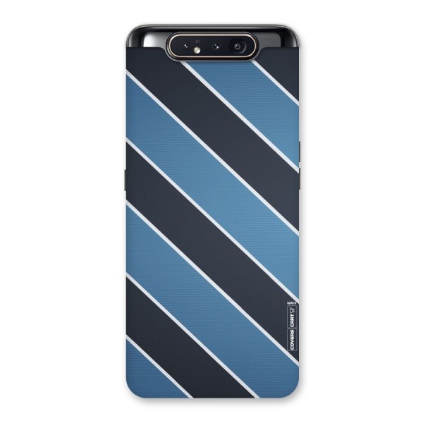 Blue Black Stripes Back Case for Galaxy A80