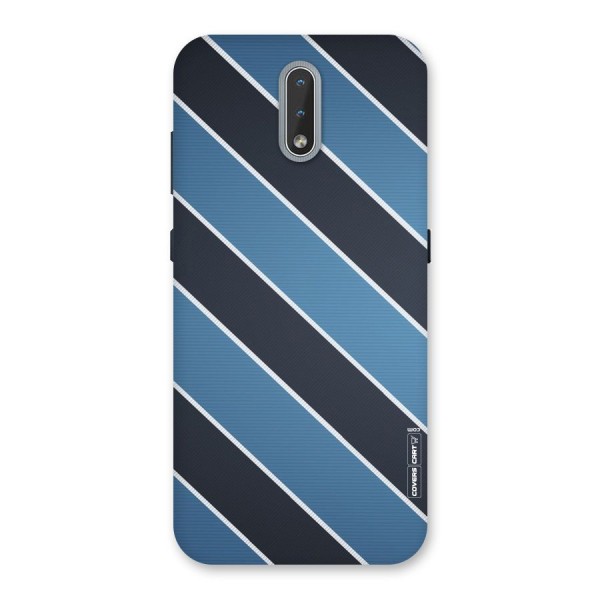 Blue Black Stripes Back Case for Nokia 2.3