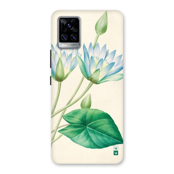 Blue Lotus Back Case for Vivo V20 Pro