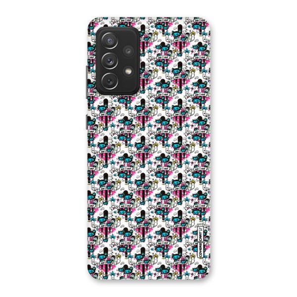 Blue Pink Pattern Back Case for Galaxy A72