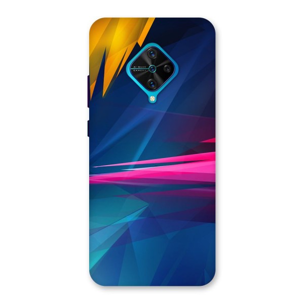 Blue Red Abstract Back Case for Vivo S1 Pro