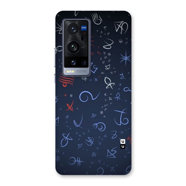 Blue Symbols Back Case for Vivo X60 Pro Plus