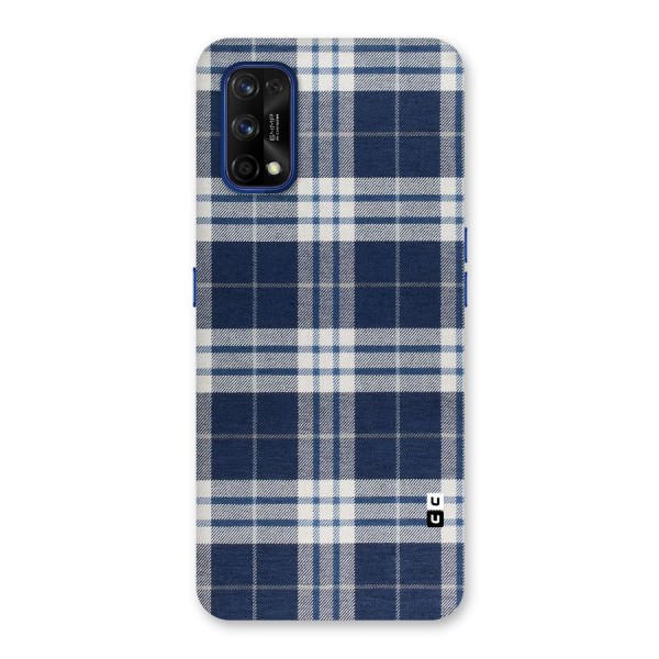 Blue White Check Back Case for Realme 7 Pro