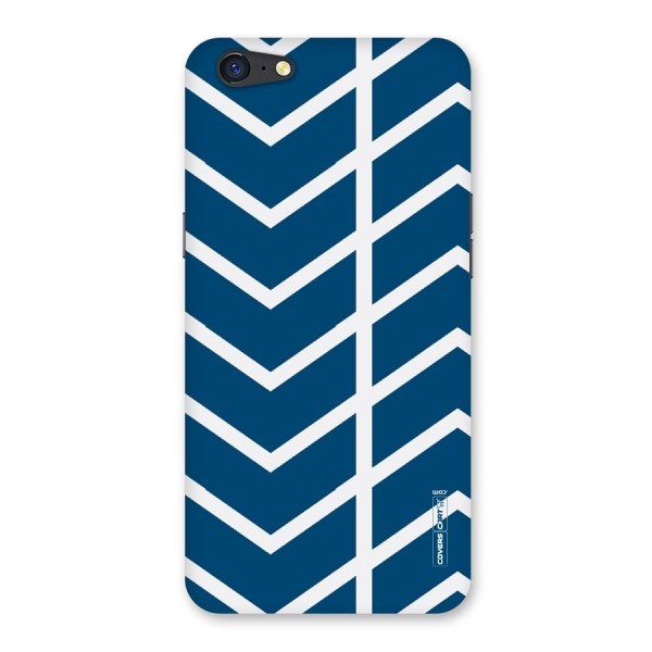 Blue White Pattern Back Case for Oppo A71