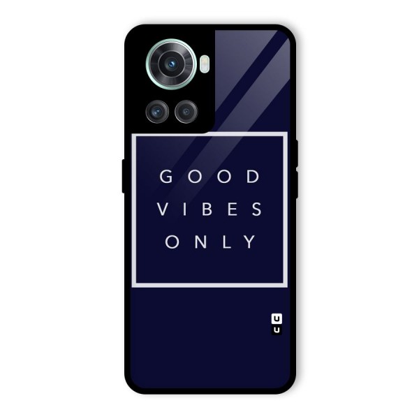 Blue White Vibes Glass Back Case for OnePlus 10R