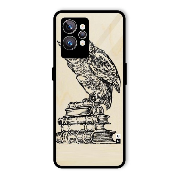 Book Owl Glass Back Case for Realme GT2 Pro