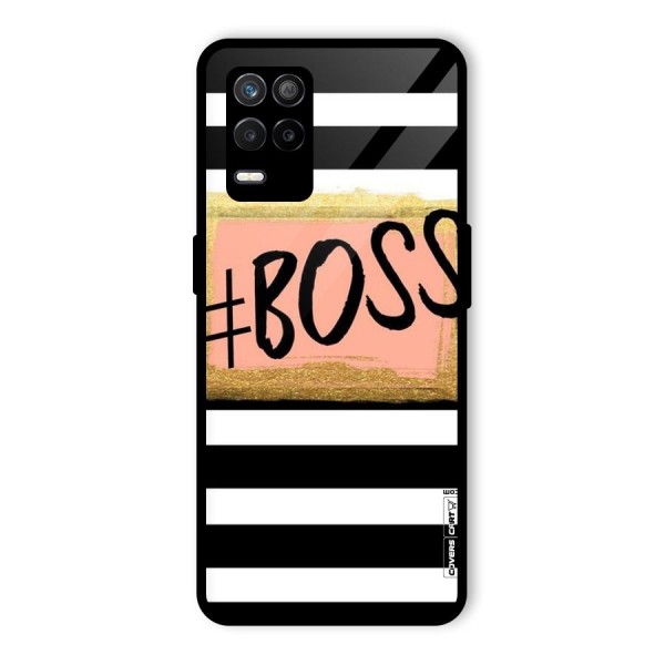 Boss Stripes Glass Back Case for Realme 9 5G