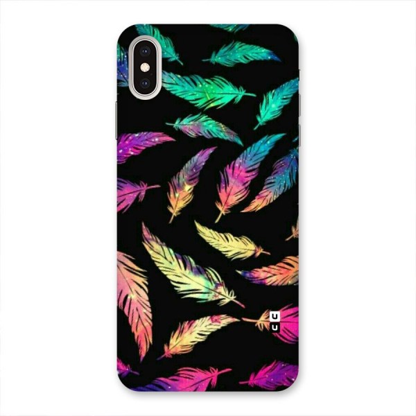 Bright Feathers Back Case for iPhone XS Max