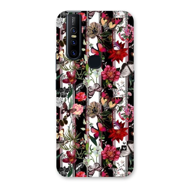 Butterfly Flowers Back Case for Vivo V15