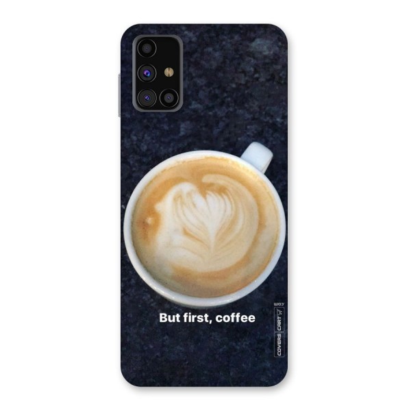 Cappuccino Coffee Back Case for Galaxy M31s