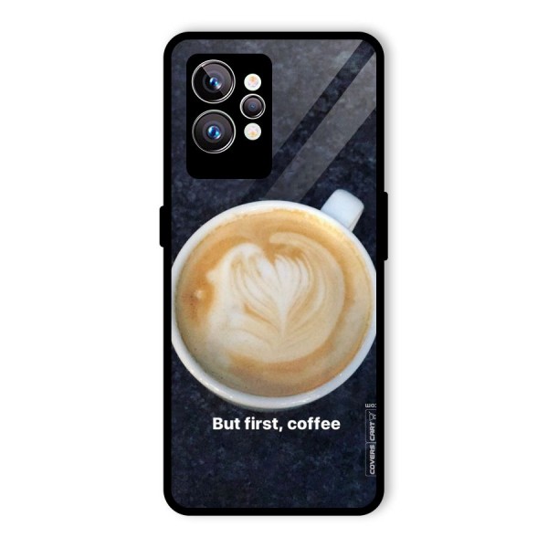 Cappuccino Coffee Glass Back Case for Realme GT2 Pro