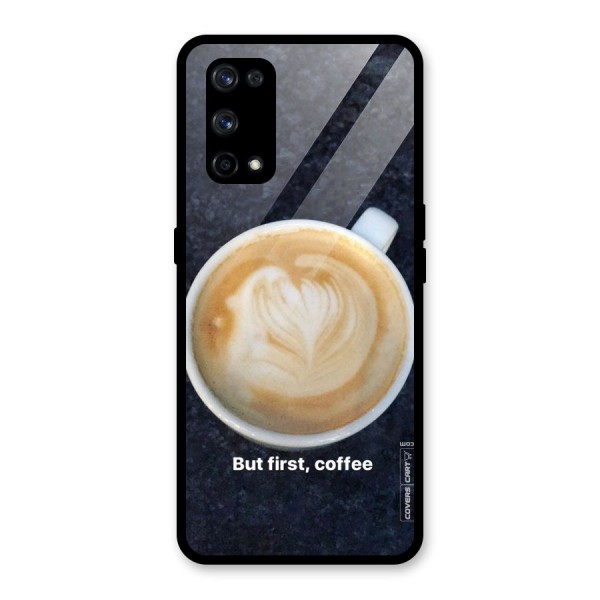 Cappuccino Coffee Glass Back Case for Realme X7 Pro