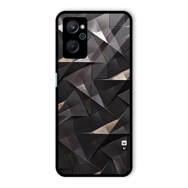 Carved Triangles Glass Back Case for Realme 9i