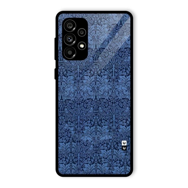 Carving Design Glass Back Case for Galaxy A73 5G