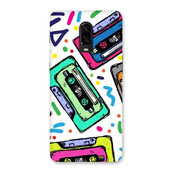 Cassette Pattern Back Case for OnePlus 6T