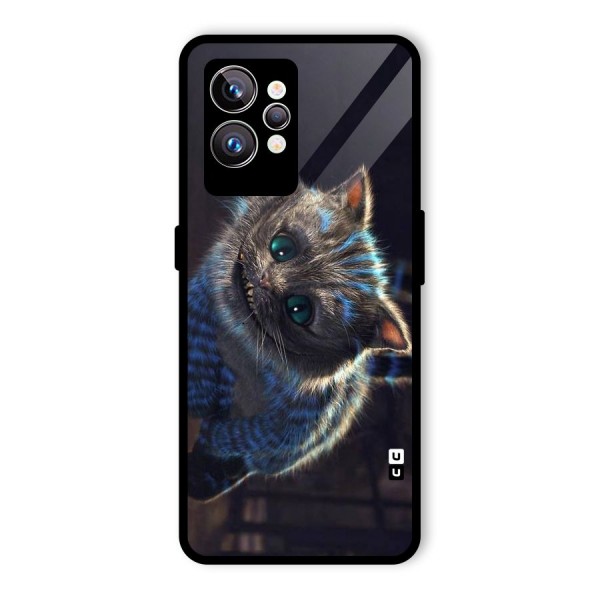 Cat Smile Glass Back Case for Realme GT2 Pro