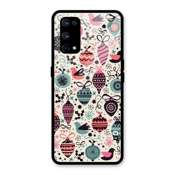 Celebration Pattern Glass Back Case for Realme X7 Pro