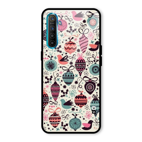 Celebration Pattern Glass Back Case for Realme XT