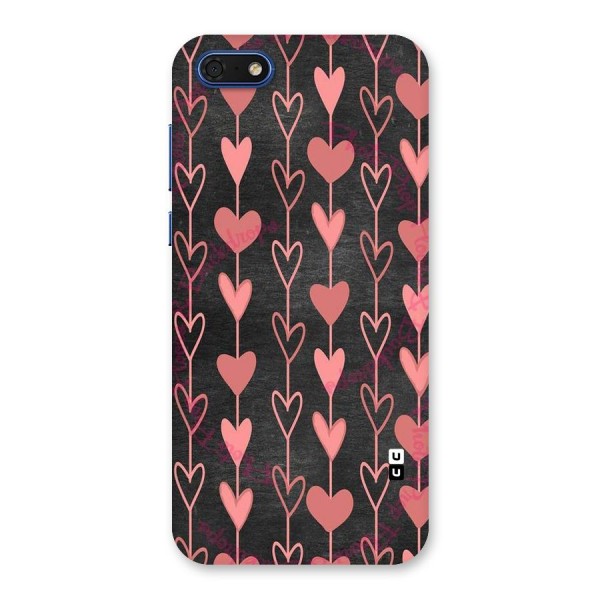 Chain Of Hearts Back Case for Honor 7s