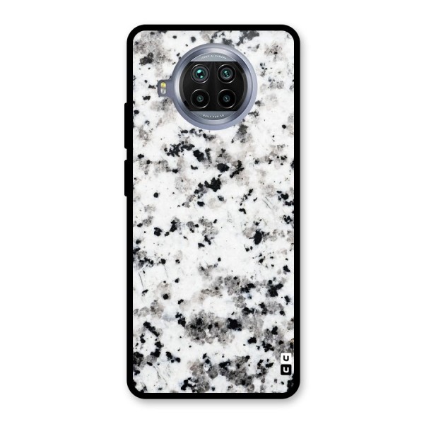 Charcoal Spots Marble Glass Back Case for Mi 10i