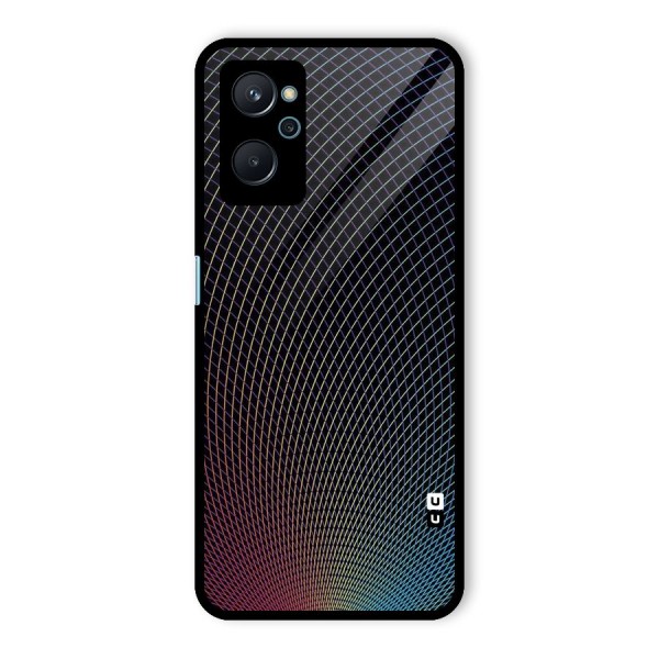 Check Swirls Glass Back Case for Realme 9i