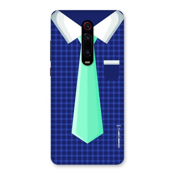 Checked Shirt Tie Back Case for Redmi K20 Pro