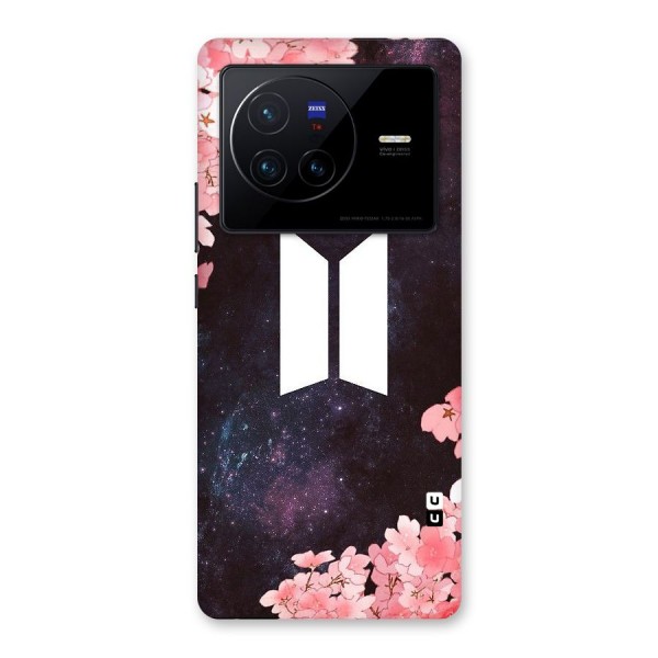 Cherry Blossom Pause Design Back Case for Vivo X80