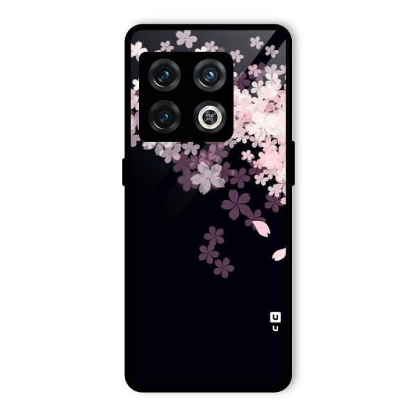 Cherry Flowers Pink Glass Back Case for OnePlus 10 Pro 5G