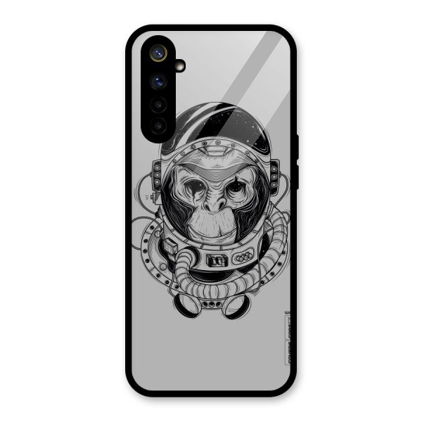 Chimpanzee Astronaut Glass Back Case for Realme 6