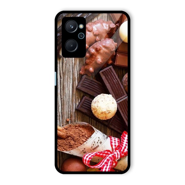 Chocolate Candies Glass Back Case for Realme 9i