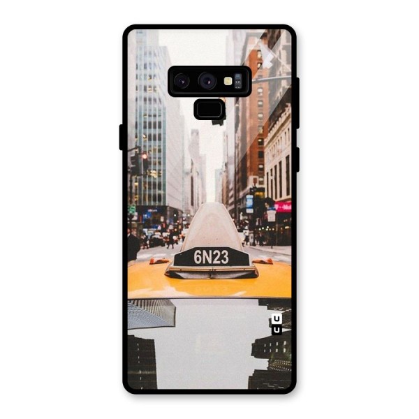 City Taxi Glass Back Case for Galaxy Note 9