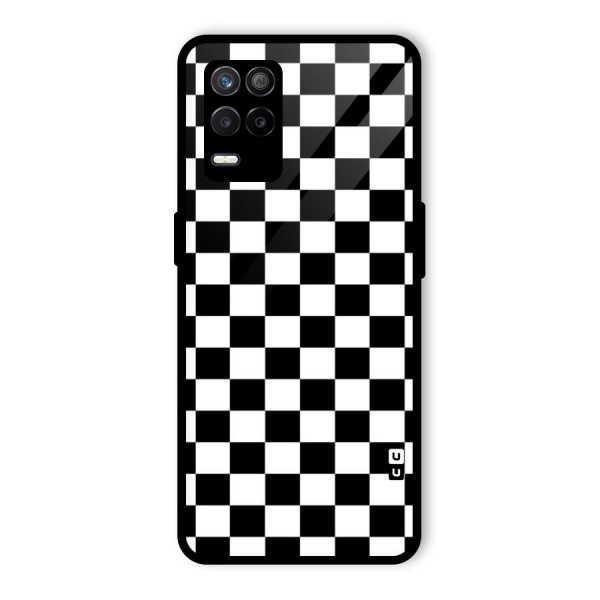 Classic Check Glass Back Case for Realme 9 5G