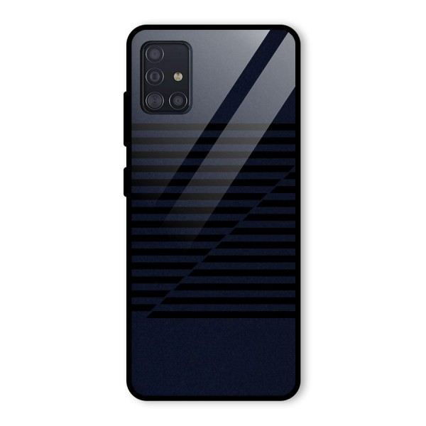 Classic Stripes Cut Glass Back Case for Galaxy A51