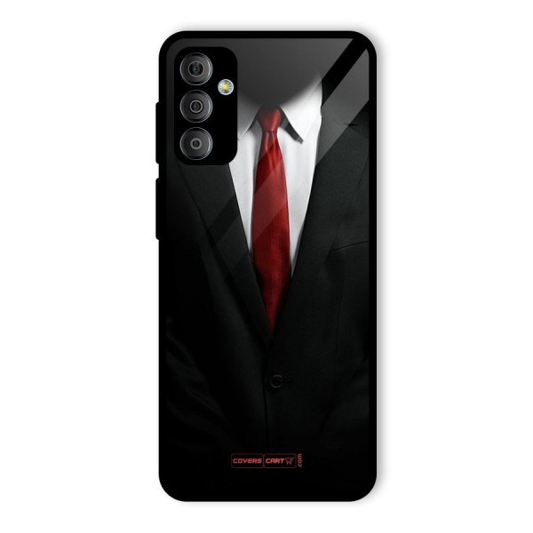 Classic Suit Glass Back Case for Galaxy F23