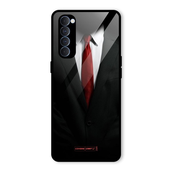 Classic Suit Glass Back Case for Oppo Reno4 Pro