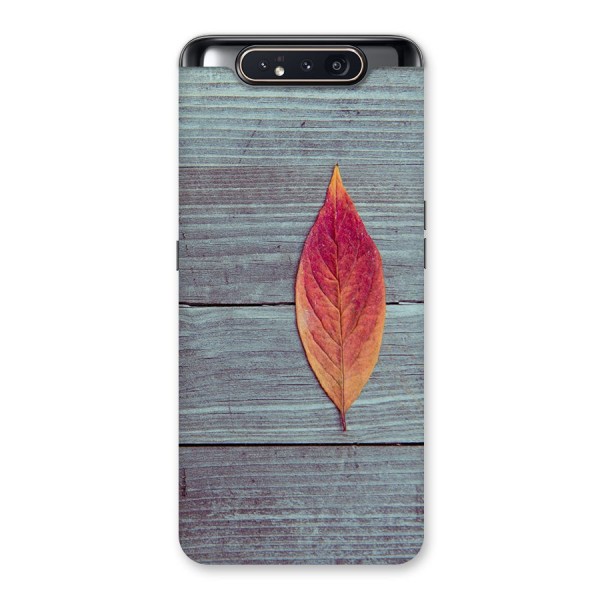 Classic Wood Leaf Back Case for Galaxy A80