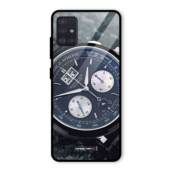 Classic Wrist Watch Glass Back Case for Galaxy A51