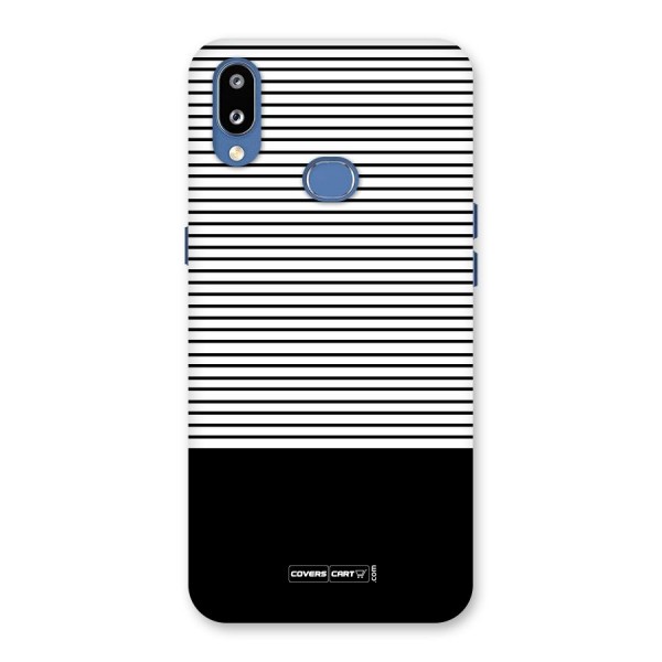 Classy Black Stripes Back Case for Galaxy M01s