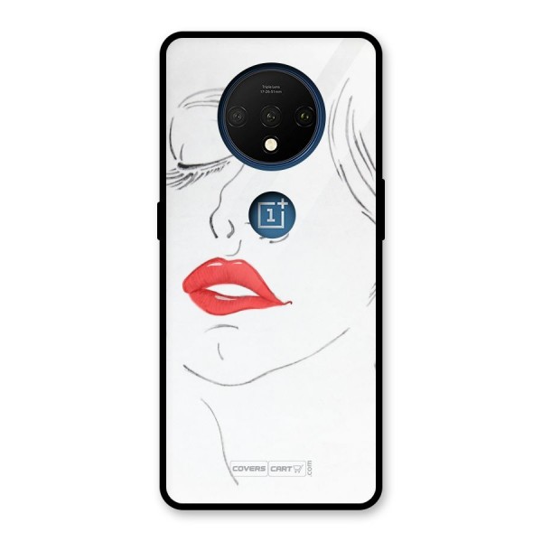 Classy Girl Glass Back Case for OnePlus 7T