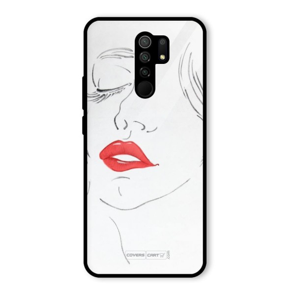 Classy Girl Glass Back Case for Redmi 9 Prime