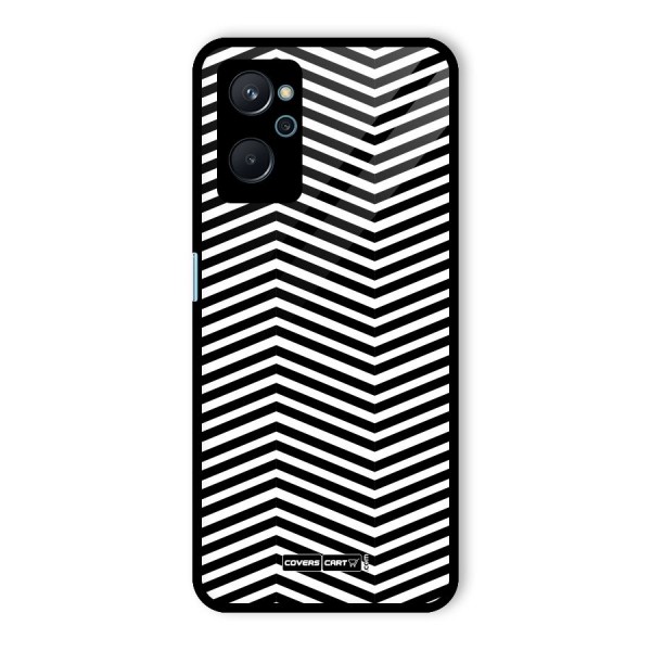 Classy Zig Zag Glass Back Case for Realme 9i