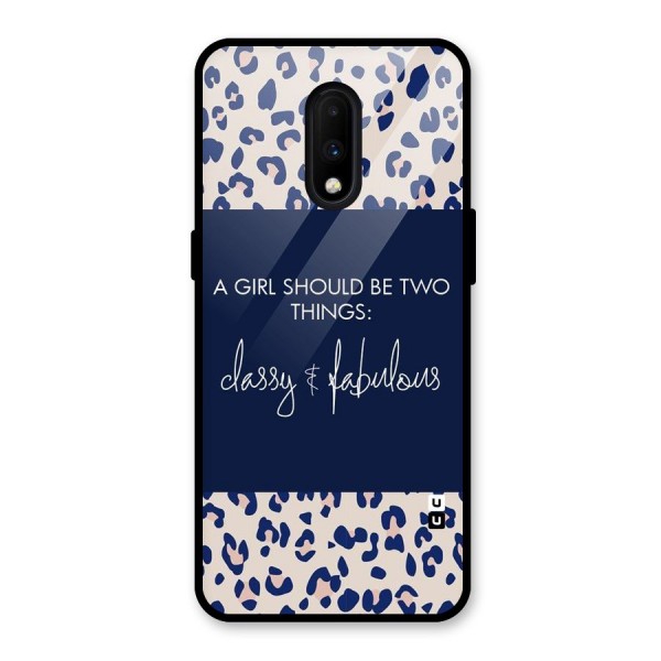 Classy and Fabulous Glass Back Case for OnePlus 7