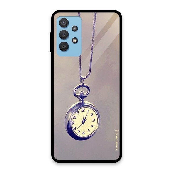 Clock Locket Glass Back Case for Galaxy M32 5G