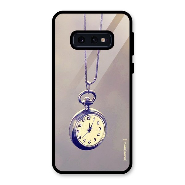 Clock Locket Glass Back Case for Galaxy S10e