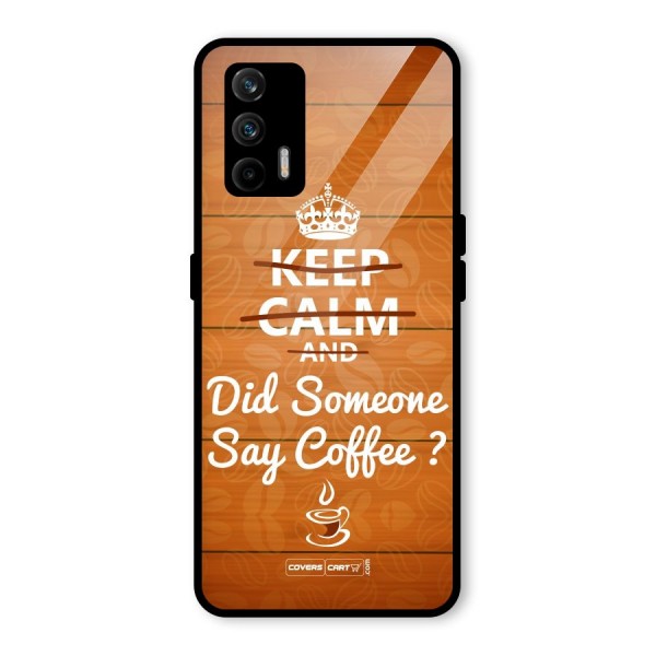 Coffee Ardour Glass Back Case for Realme X7 Max